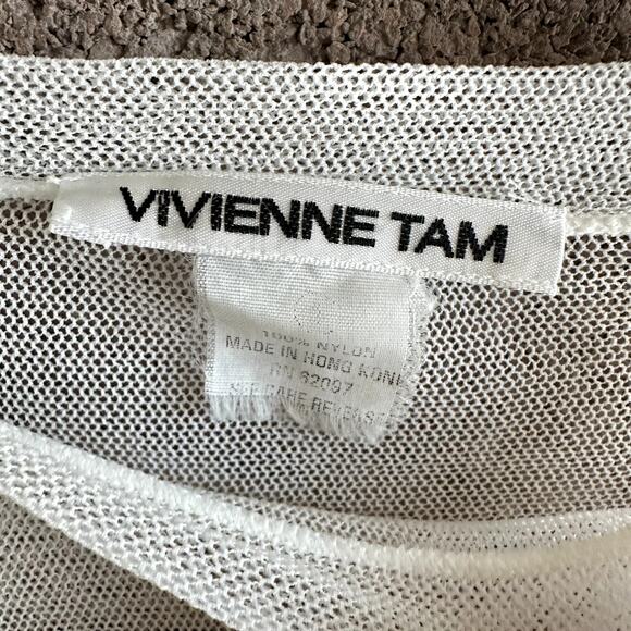 Vivienne Tam Vintage Mesh Floral Embroidered Mini Dress - Picture 5 of 5